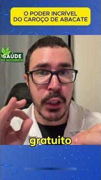 O CAROÇO DE ABACATE PODE EVITAR TUMORES #saude #saudenatural