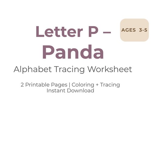 Buchstabe P Arbeitsblatt zum ausdrucken, Panda Arbeitsblatt, Lernaktivität für Vorschulkinder, Alphabetübung für Kinder, ABC-Ablaufverfolgung, PDF für Zuhause - Etsy.de