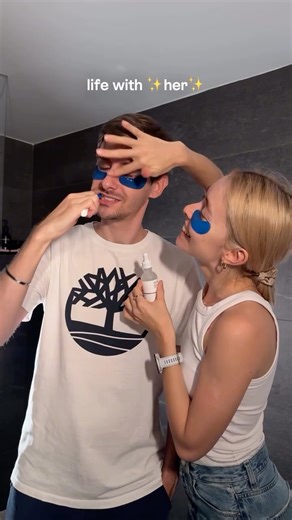 Lóvi App | Personal Assistant for Dream Skin on Instagram: "Boyfriend before me: Skincare? What is that? Boyfriend after me: “Babe, where’s my niacinamide?” 👀 The secret? I use the Lóvi app to scan every product & see what fits my skin and even his! Personalized, science-based, and perfect for people who don’t know the difference between a cleanser and a cream (looking at you, babe 💙)."