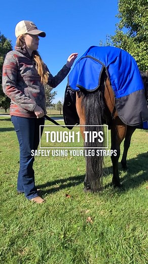 5.3K views · 51 reactions | How to safely attach the leg straps on your horse's blanket. #tough1equine #tough1tip #horses #barnowner #horseownertips | Tough1 | Facebook