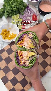 DAY 2: CHICKEN RICE PAPER WRAP 🔥 Find all the recipes on my substack at the link in my bio!