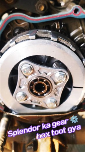 gear box fitting #splendor bike #engine fitting s# short video