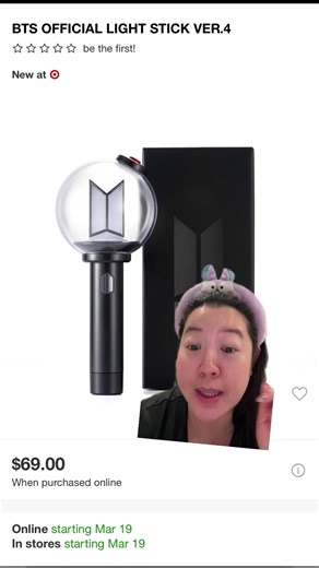 BTS Lightstick Release at Target on 3/19/26