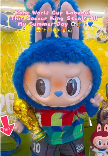 Rare FIFA x THE MONSTERS Labubu Plush World Cup Figure