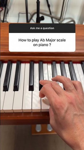 How to play Ab Major Scale on the piano