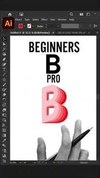 Adobe Illustrator 2026 Tips - How to Create B Letter Logo Design Process #inaa_graphics