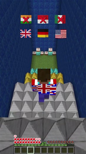 Minecraft World Country Challenge #minecraft #shorts