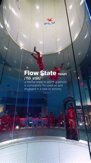 When the noise fades and the wind takes over 🌪️ Indoor skydiving puts flyers into true flow state - total focus, freedom of movement, and nothing else on the mind except flying. This is where mind and body move as one. #flowstate #Motivation #skydiving #ifly #extremesports | iFLY