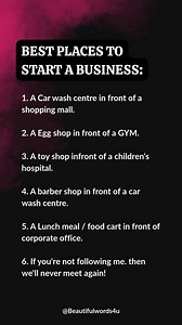 Best thing places to start a business | Beautiful Words