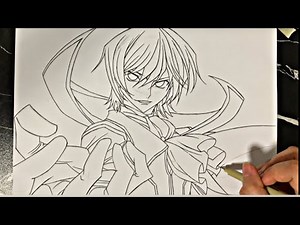 How to draw Lelouch Lamperouge | Code Geas |Step by step | Tutorial