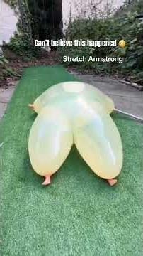 Bet you cant guess what happens to Stretch Armstrong! 😱 #toy #satisfying #experiment