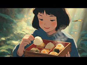 Ghibli Forest Picnic ASMR 🍱🌿 | Soft Wind, Food Sounds & Nature Calm