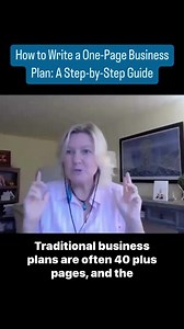 1.3K views · 25 reactions | How can a one-page business plan eliminate distractions and help you focus?  Expert business coach Jennifer Dawn answered this question AND broke down each element of the one-page business plan in our recent webinar “How to Write a One-Page Business Plan: A Step-by-Step Guide." | SCORE Mentors | Facebook