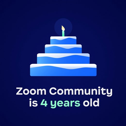 8.3K views · 70 reactions | Today we’re celebrating the 4th anniversary of our Zoom Community!  What started as a space for questions and conversations surrounding Zoom has grown into a thriving hub of knowledge-sharing, problem-solving, and global support across 400K+ users.  And the best part? We’re just getting started. Check out everything the Zoom Community has to offer: https://community.zoom.com/ | Zoom | Facebook
