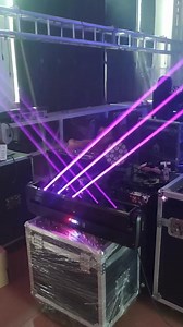6 eye rgb laser test #stagelight #stagelights #eventlight #event lighting #prolights #prolighting #eventlights #concertlight #concertlights #dilighting #djlights #discolights #weddinglighting#laser #lasers | Blue Sea Lighting