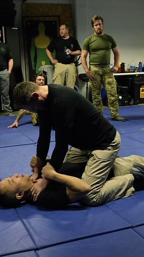 JIU JITSU FIVE-O on Instagram: "We received a message from a Five-O member about options for a scenario where someone is in Mount on your partner with a two handed choke. Obvious you could kick, strike, tackle them off, but you’ll still need to establish control. If you’re a smaller statured officer vs a larger opponent, the arm bundle could be a good option for this scenario. It allows you to move right into side control, knee on belly, etc. Again, lots of options, but hopefully this gives you 