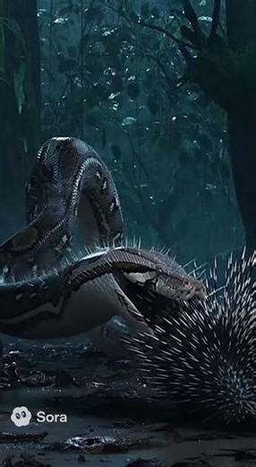 When a Python Meets a Porcupine: A Deadly Encounter!