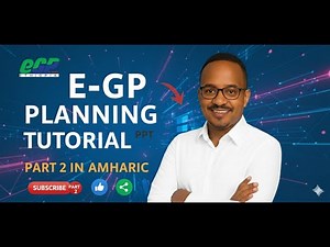 E_GP Planning Module Tutorial for Ethiopia | Part 2 | Create Annual Procurement Plan (APP)