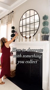 Do you have a collection? Ever since being bitten by the vintage decorating bug I’ve begun a few! Things I’m always looking for: ➡️ milk glass vases ➡️ brass candlesticks ➡️ small ironstone pieces ➡️ amber bottles ➡️ black and white transferware Whether you’re just starting a collection or you need to join a 12-step program about it, grouping it together when you display it lets people know you actually collect it! Of course you can still spread it out and place just a few pieces of a collection