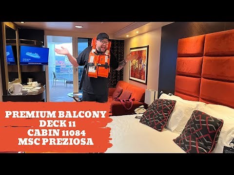PREMIUM BALCONY CABIN 11084 MSC PREZIOSA 2025 - FULL TOUR 4K - DECK 11 GIADA