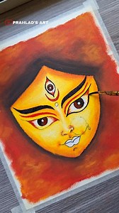 🔥 Maa Durga Oil Pastel Drawing | Beautiful Goddess Durga Artwork #art #artist #durgapuja #durga #drawing #oilpastel #oilpastelart @topfans | Prahlad's ART