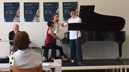 Albert Pae plays Dutilleux Sonatine in Masterclass for Sir James Galway at the Galway Flute Academy #GalwayFluteFestival2017 | The Flute View