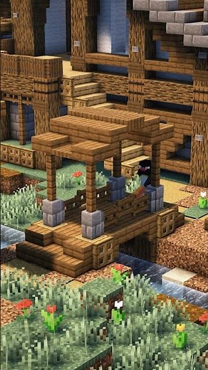 A quick mini bridge tutorial 🪓#Minecraft #reimiho #minecraftdesign #minecraftbuilds
