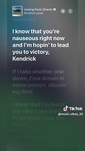 Kendrick Lamar - Swimming Pools (Drank) Full Lyrics
