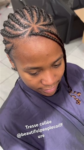 Tresse collée @beautifulpeoplecoiffure #hair #hairstyle #naturalhair