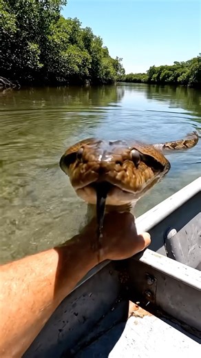 The River Python #funny #asmr #snake #shorts