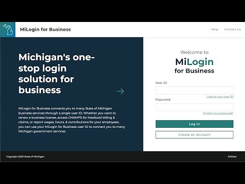 Create a MiLogin for Business Account