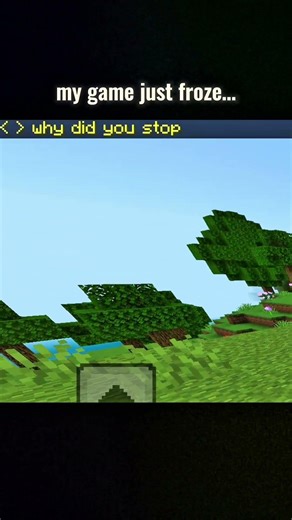 POV: My game froze… but chat didn’t 😨 #minecraft #shorts