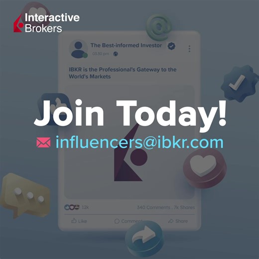 Unlock unlimited revenue potential with #IBKR's Influencer Program. Visit the link in bio to learn more. #fintok