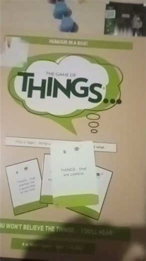 The game of things...THINGS...that are useless. #things #games #shortvideo #cards #everyday #art