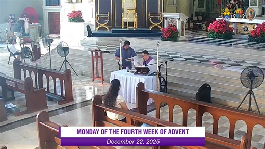LIVE NOW | Monday of the Fourth Week of Advent December 22, 2025 | 7:30 AM Mass Presider: Rev. Fr. Michael James I. Ty LIKE, FOLLOW and Share our FB PAGE The Cubao Cathedral: https://www.facebook.com/cubaocathedral Subscribe to our YOUTUBE Channel at Immaculate Conception Cathedral of Cubao. link: https://www.youtube.com/channel/UCWfhFolhPIBRo-9tQNyG-bQ Help us sustain our cathedral by sending Facebook Stars or donating to these accounts: ChinaBank Savings Account The Immaculate Conception Cathe
