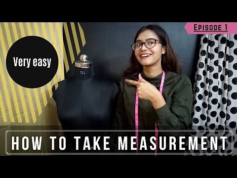 How to take measurements mannequin / dress dummy | dress form instructions | Body measurements |