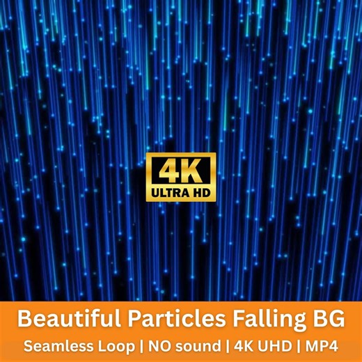 Particles Falling 4K Background | Seamless Loop Motion Animation | Cinematic Particle Effect Video - Etsy