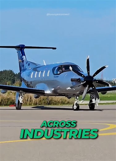 This Private Plane Can Land Almost Anywhere | Pilatus PC-12 🛩️ #privatejet #aviationlovers #luxurytravel #privateplane #pilatuspc12