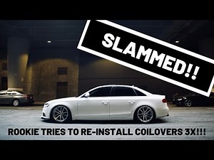AVOID MY ROOKIE MISTAKES!!! BC RACING COILOVER INSTALL Audi A4