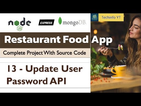 Update Password API Nodejs Restaurant project | Node js Project | Master node js 2024