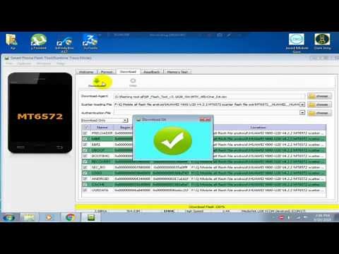 Huawei Y600-U20 v4.2.2 MT6572 Flashing Tested Scatter File By Sp Flash Tool 1000% Ok