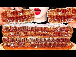 ASMR RAW HONEYCOMB 벌집꿀 먹방 MUKBANG EATING SOUNDS 咀嚼音ハチの巣ハニカム | ZOEY ASMR 조이