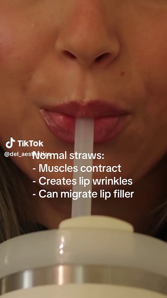 Don’t worry about lip filler migration or wrinkles around the mouth with this straw! After lip filler, make sure to avoid all straws for a few weeks, but not this one 🫦 Sold online with the link in the instagram bio (spicy shop) OR in person at the office 🌶️ . . . #delaesthetics #summerspecial #facial #esthetician #skincare #medspa #skinservices #delraybeach #delraybeachesthetician #delraybeachfacial