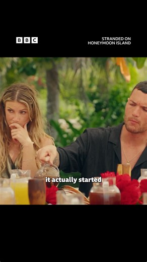 Things really did heat up on Honeymoon Island... 🥵 #StrandedOnHoneymoonIsland #Stranded #SOHI #DatingShow A brand-new reality dating format, which sees twelve unlucky-in-love singles matched into couples, who then marry and immediately start their honeymoon on a tropical island. | BBC One