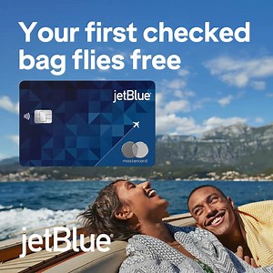 Get packing. Your first checked bag flies free with the JetBlue Plus Card. Terms apply. | JetBlue