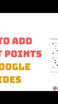 How To Add Bullet Points In Google Slides - Quick Guide