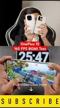 OnePlus 15 - 165 FPS BGMI Gaming Test #oneplus15 #bgmi #snapdragon8elitegen5