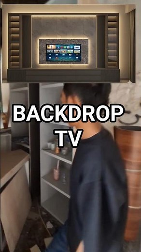 backdrop tv #shots #rumahminimalis