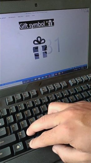 Gift 🎁 Logo in Ms Word By shortcut key | In English | DSH. #msword #usa.