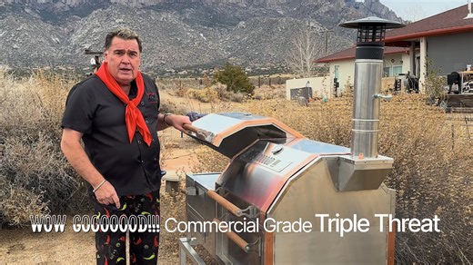 Chasing The Flames on Instagram: "Attention Restaurant Owners!!! Wow Gooooood!!! Products LLC introduces The Commercial Grade Triple Threat, made for restaurants. If you are a restaurant owner and want to get into wood-fired cooking, you have to get three appliances: a smoker, a grill and an oven. Three huge appliances, three huge penetrations. Not anymore! You get all three, right here. With only one penetration! It can grill, you can use it as an oven (perfect for pizza!), and it can smoke. A